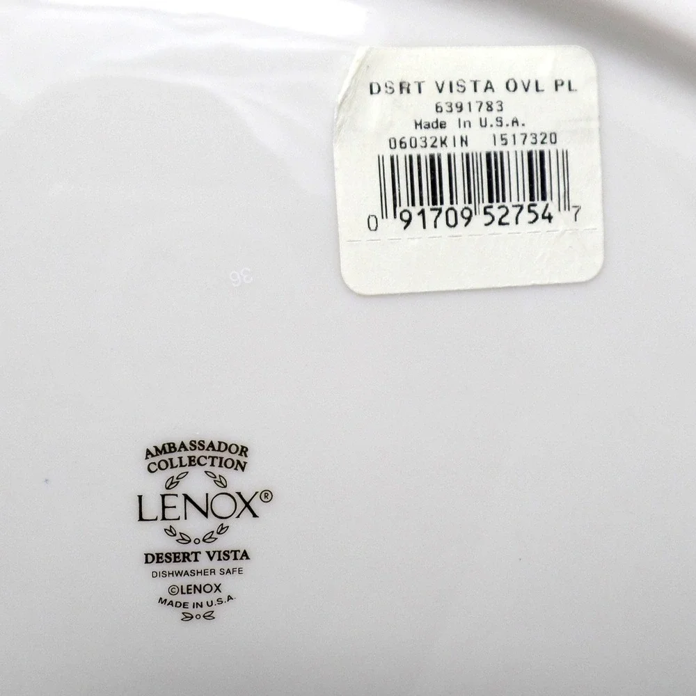 Vintage Lenox Bone China Desert Vista Oval Serving Platter